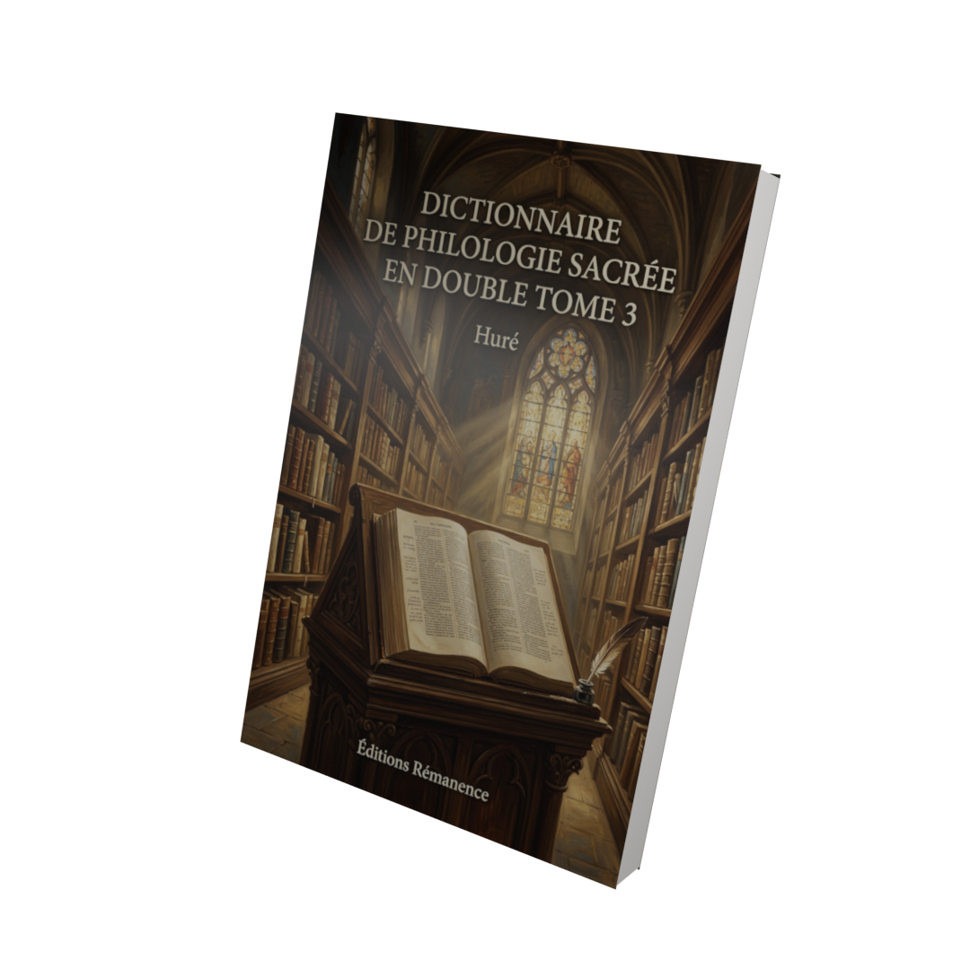 Dictionnaire de philologie sacrée en double Tome 3 - Huré (Vue 3D)