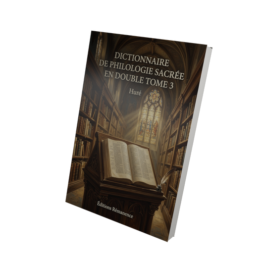 Dictionnaire de philologie sacrée en double Tome 3 - Huré (Vue 3D)
