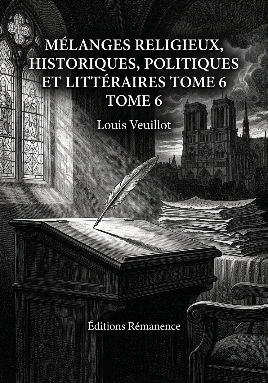 Mélanges religieux, historiques, politiques et littéraires Tome 6 - Louis Veuillot (Couverture)
