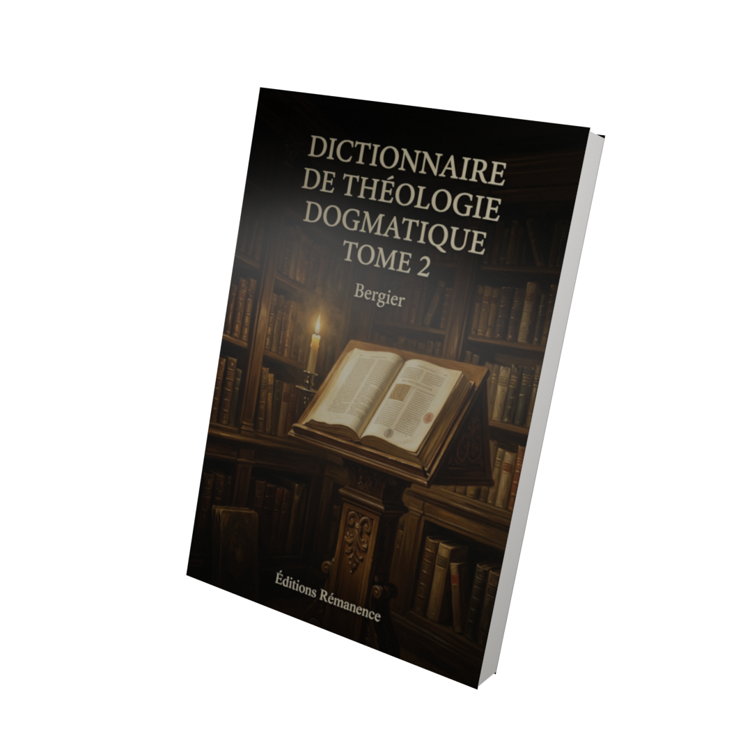 Dictionnaire de théologie dogmatique Tome 2 - Bergier (Vue 3D)