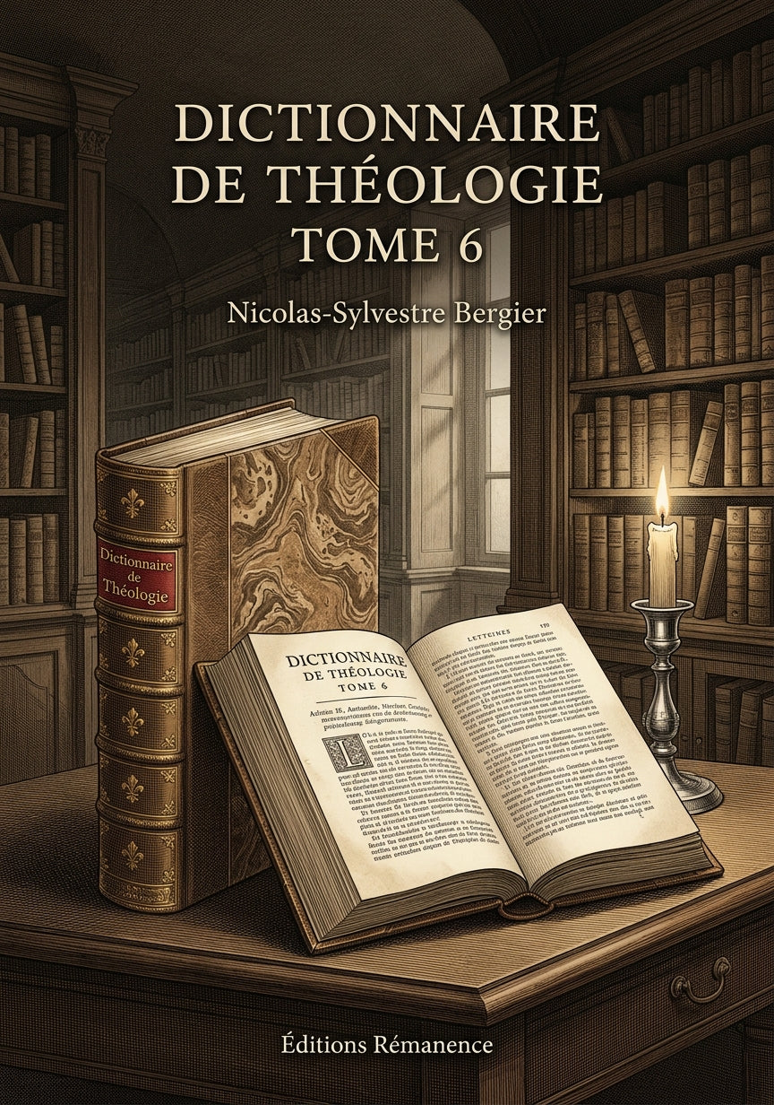 Dictionnaire de théologie Tome 6 - Nicolas-Sylvestre Bergier (Couverture)