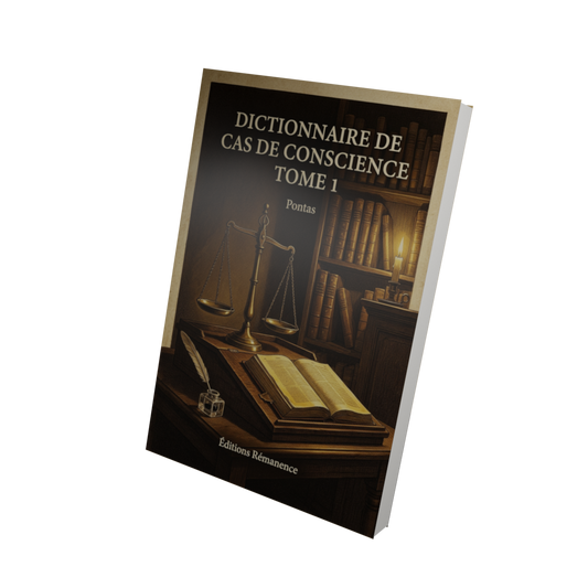 Dictionnaire de cas de conscience Tome 1 - Pontas (Vue 3D)