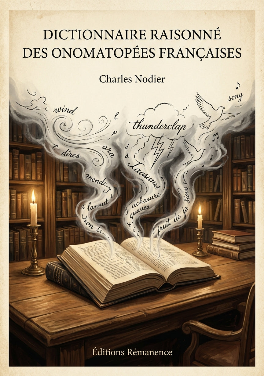Dictionnaire raisonné des onomatopées françaises - Charles Nodier (Couverture)