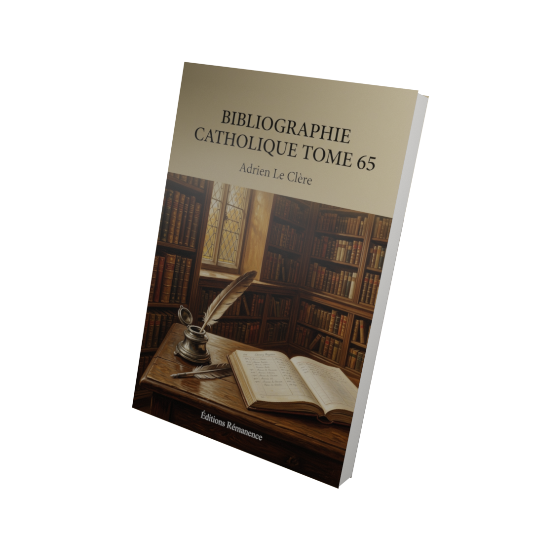 Bibliographie catholique Tome 65 - Adrien Le Clère (Vue 3D)