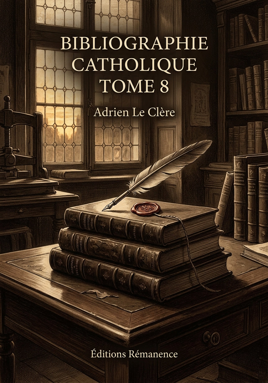 Bibliographie catholique Tome 8 - Adrien Le Clère (Couverture)