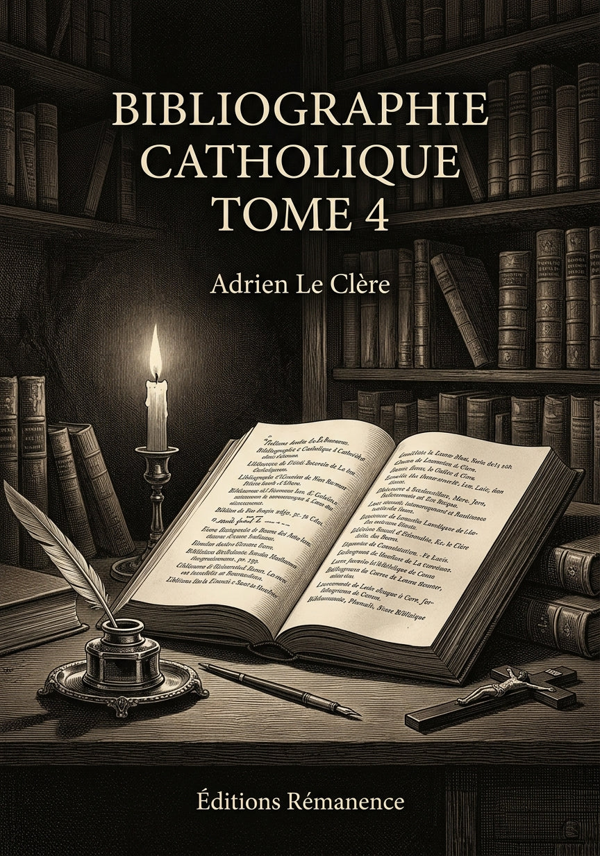 Bibliographie catholique Tome 4 - Adrien Le Clère (Couverture)