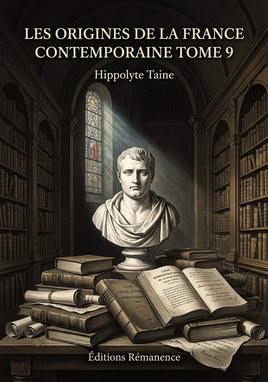 Les origines de la France contemporaine Tome 9 - Hippolyte Taine (Couverture)