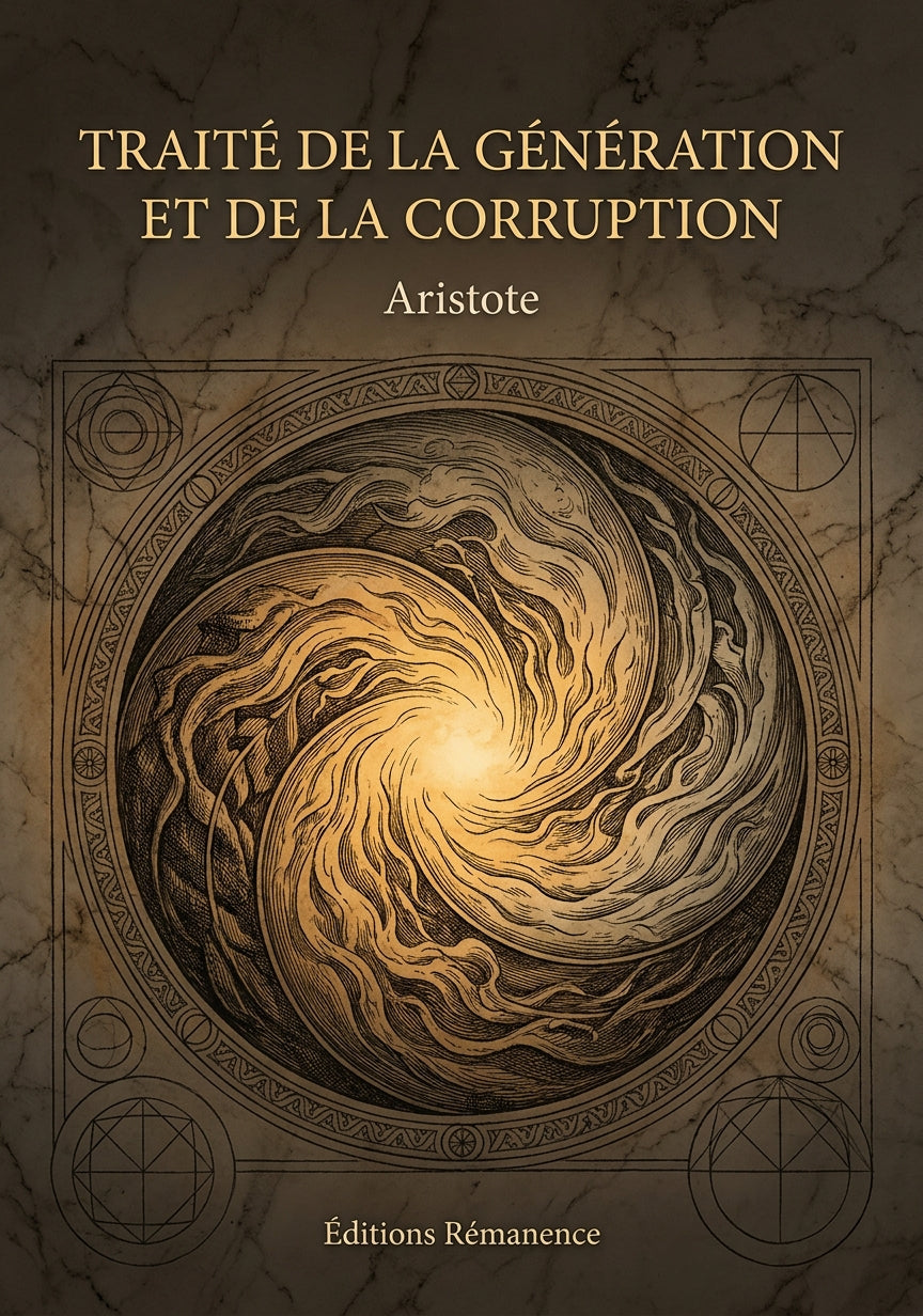 Traité de la génération et de la corruption - Aristote (Couverture)