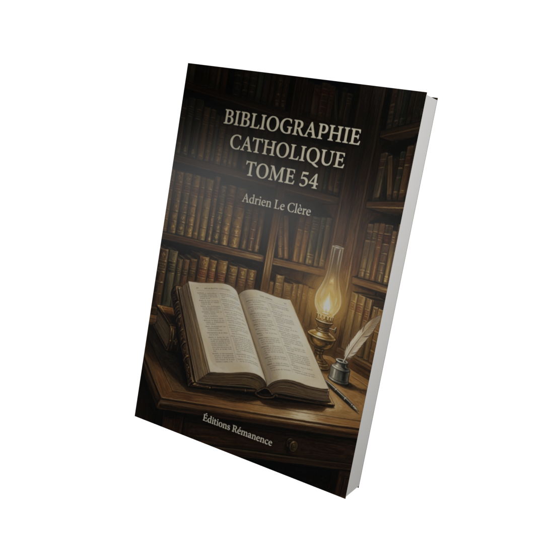 Bibliographie catholique Tome 54 - Adrien Le Clère (Vue 3D)