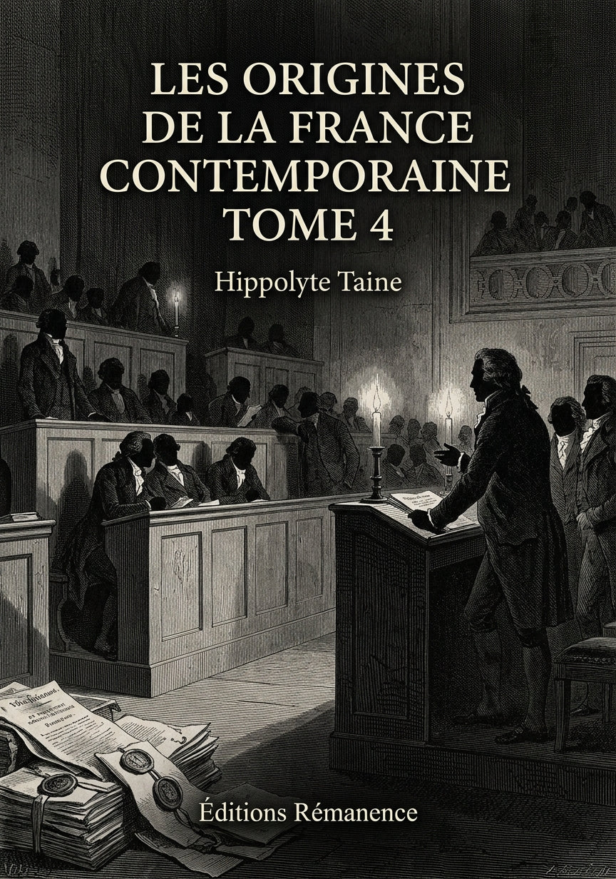 Les origines de la France contemporaine Tome 4 - Hippolyte Taine (Couverture)