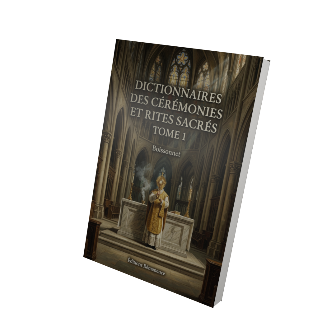 Dictionnaires des cérémonies et rites sacrés Tome 1 - Boissonnet (Vue 3D)