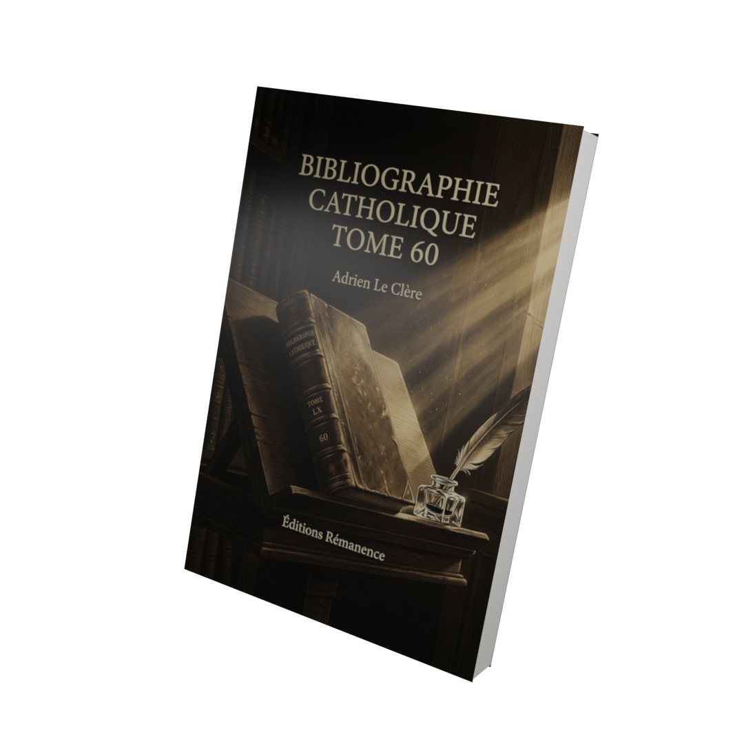 Bibliographie catholique Tome 60 - Adrien Le Clère (Vue 3D)
