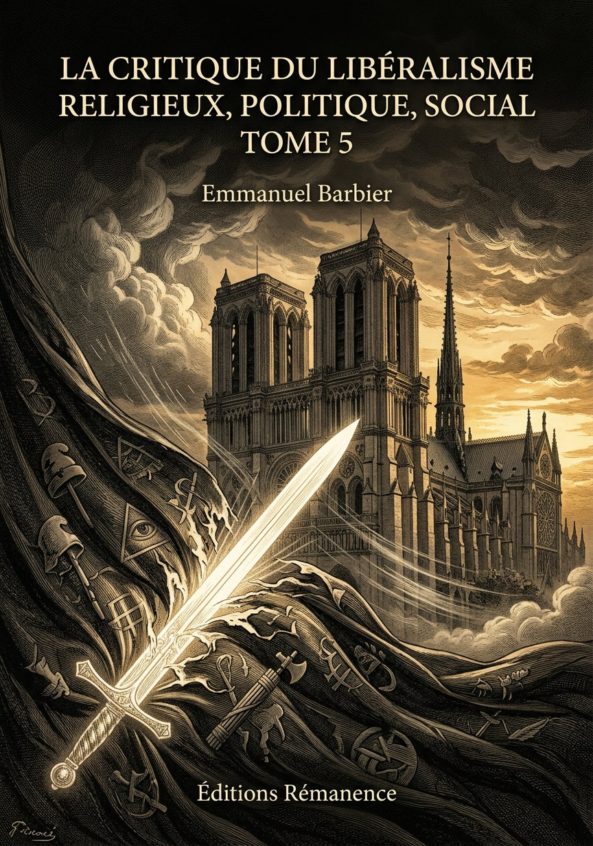 La critique du libéralisme religieux, politique, social Tome 5 - Emmanuel Barbier (Couverture)