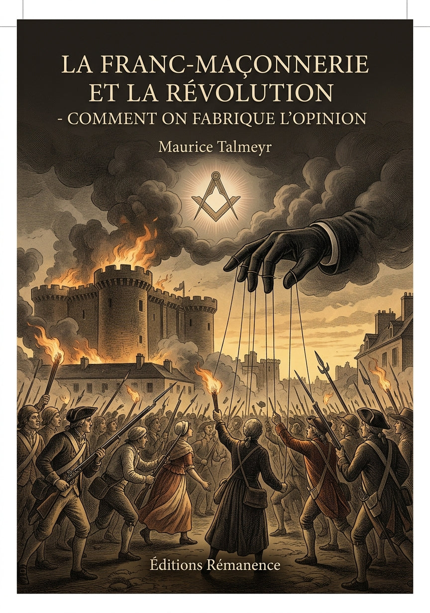 La Franc-Maçonnerie et la Révolution - comment on fabrique l'opinion - Maurice Talmeyr (Couverture)