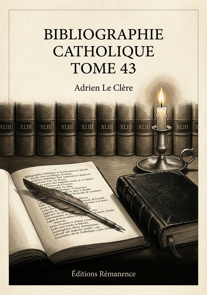 Bibliographie catholique Tome 43 - Adrien Le Clère (Couverture)