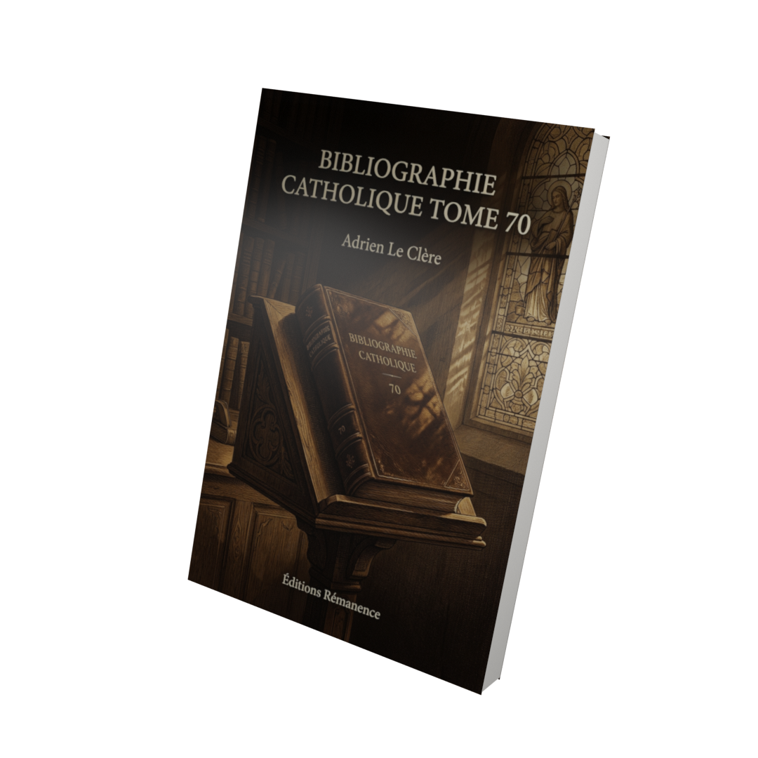 Bibliographie catholique Tome 70 - Adrien Le Clère (Vue 3D)