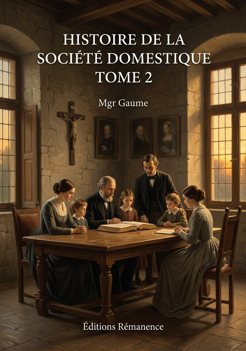 Histoire de la société domestique Tome 2 - Mgr Gaume (Couverture)