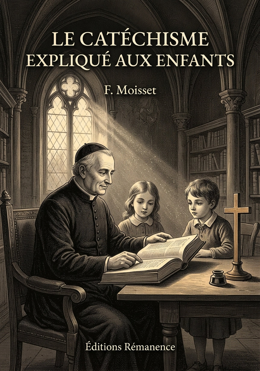 Le catéchisme expliqué aux enfants - F. Moisset (Couverture)