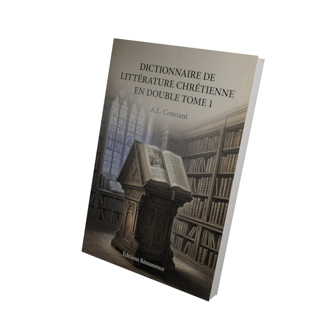 Dictionnaire de littérature chrétienne en double Tome 1 - A.L. Constant (Vue 3D)