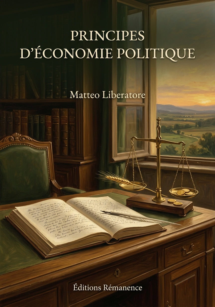 Principes d'économie politique - Matteo Liberatore (Couverture)