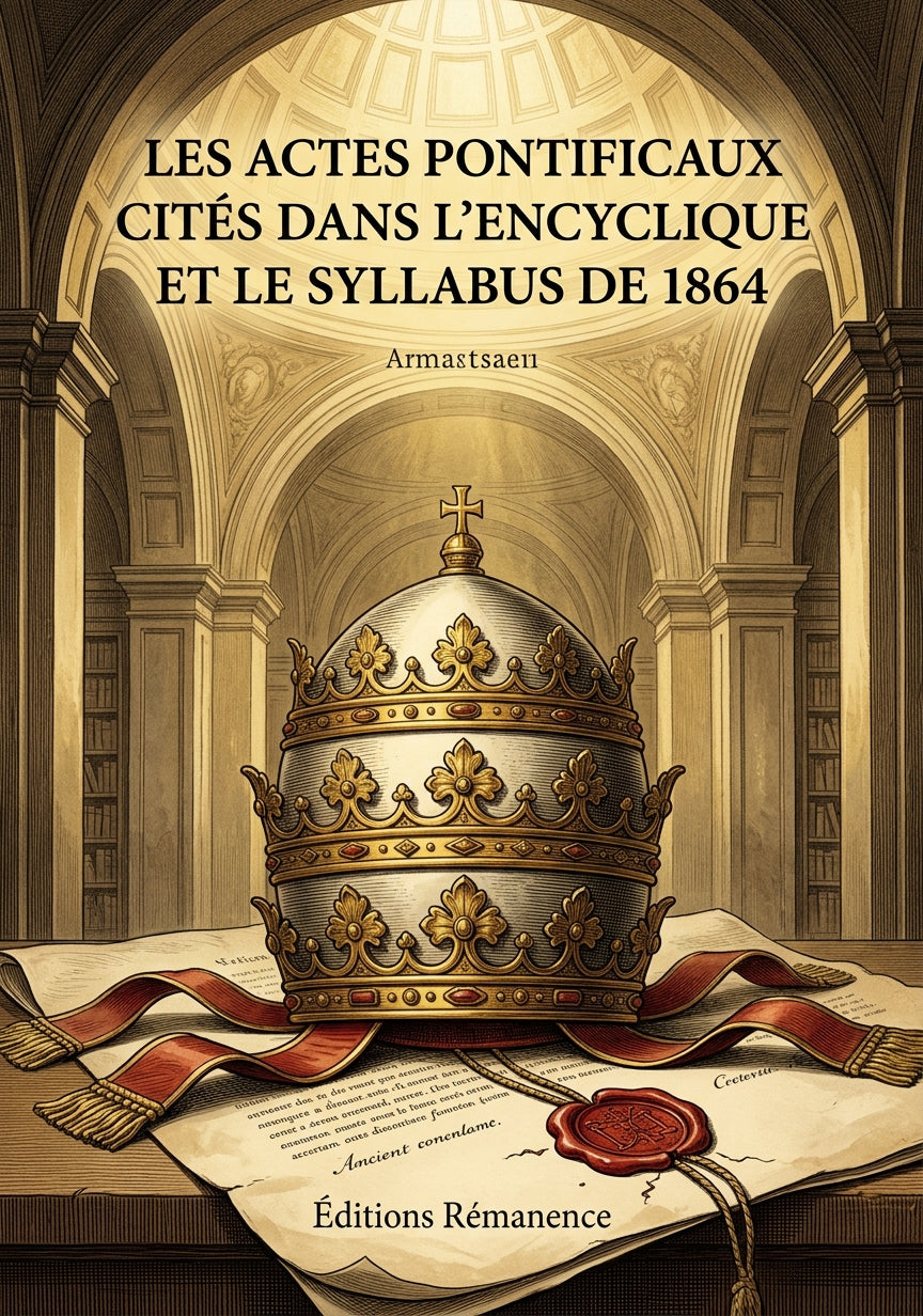 Les actes pontificaux cités dans l'encyclique et le syllabus de 1864 -  (Couverture)
