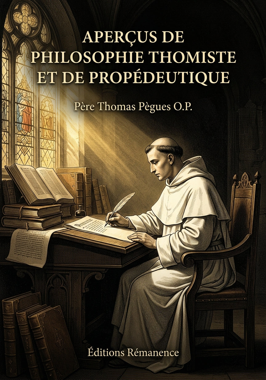 Aperçus de philosophie thomiste et de propédeutique - Père Thomas Pègues O.P. (Couverture)