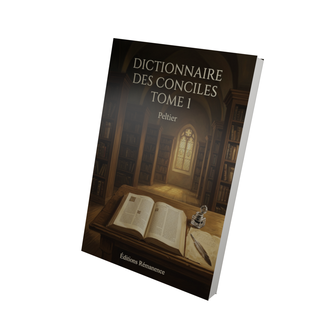 Dictionnaire des conciles Tome 1 - Peltier (Vue 3D)