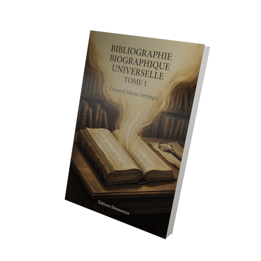 Bibliographie biographique universelle Tome 1 - Édouard Marie Oettinger (Vue 3D)