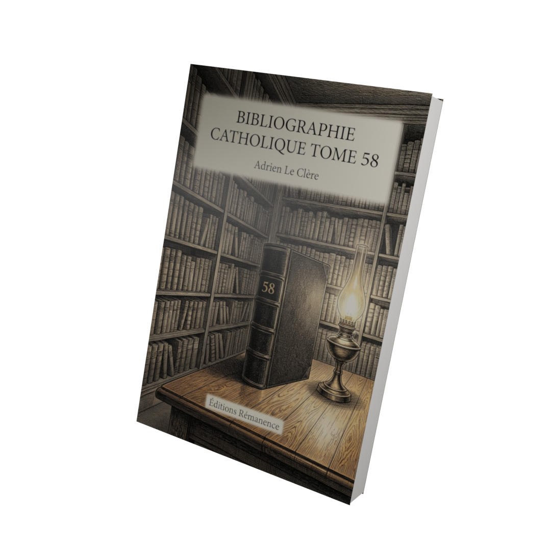 Bibliographie catholique Tome 58 - Adrien Le Clère (Vue 3D)