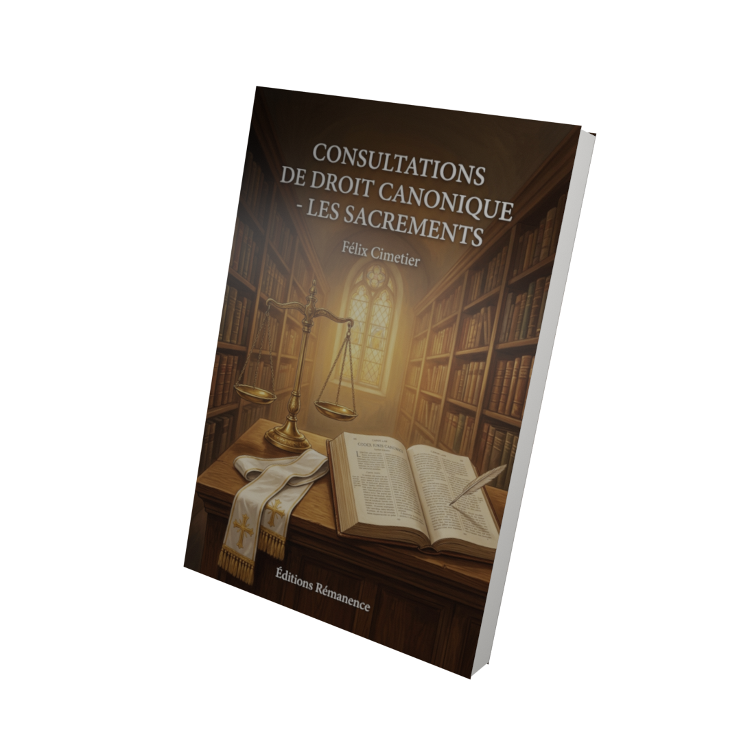 Consultations de Droit Canonique - les sacrements - Félix Cimetier (Vue 3D)
