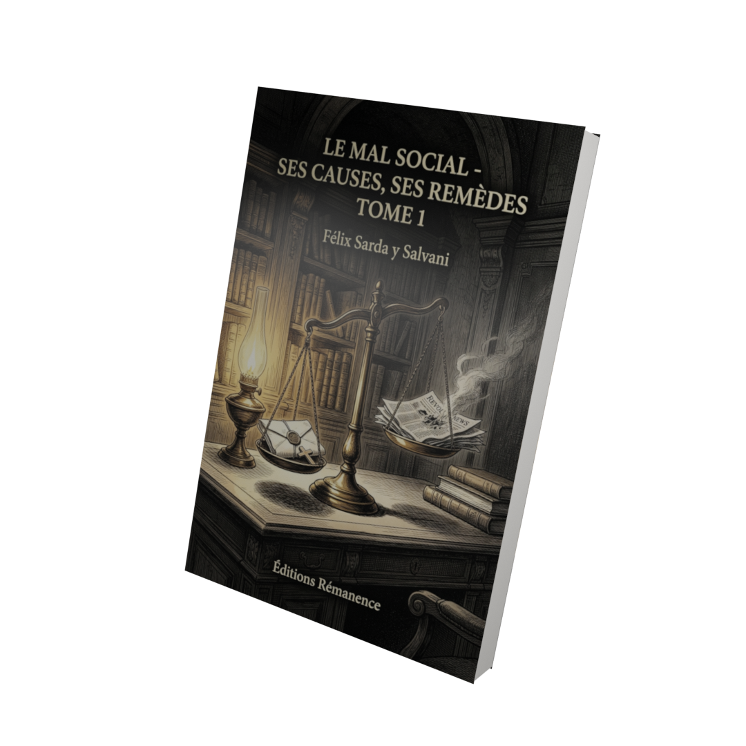 Le mal social - ses causes, ses remèdes Tome 1 - Félix Sarda y Salvani (Vue 3D)