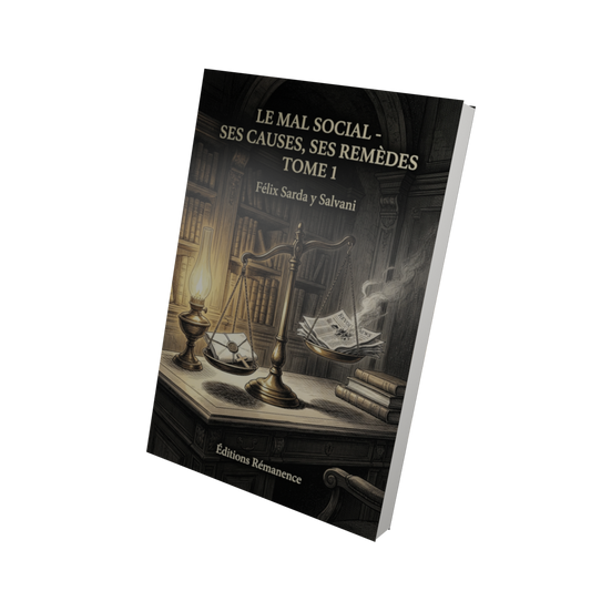 Le mal social - ses causes, ses remèdes Tome 1 - Félix Sarda y Salvani (Vue 3D)