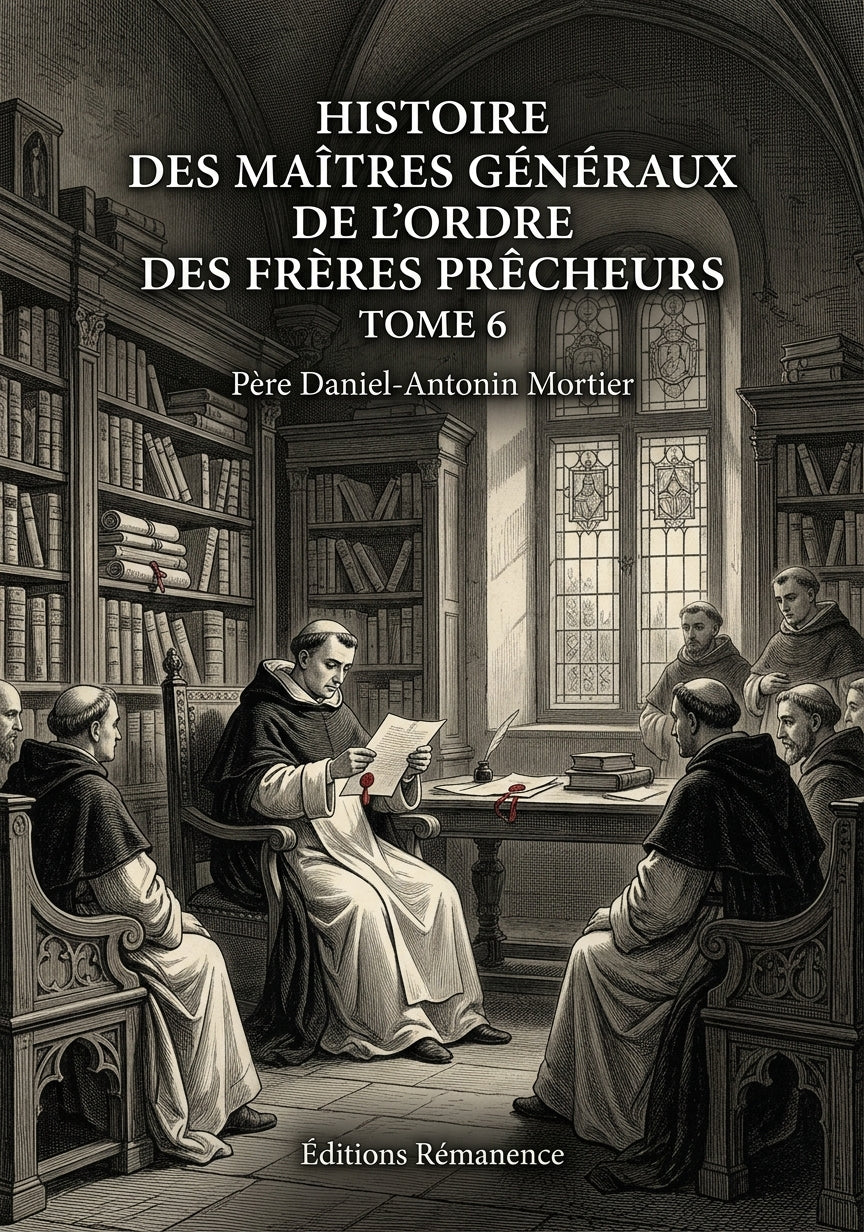 Histoire des maîtres généraux de l'ordre des frères prêcheurs Tome 6 - Père Daniel-Antonin Mortier (Couverture)