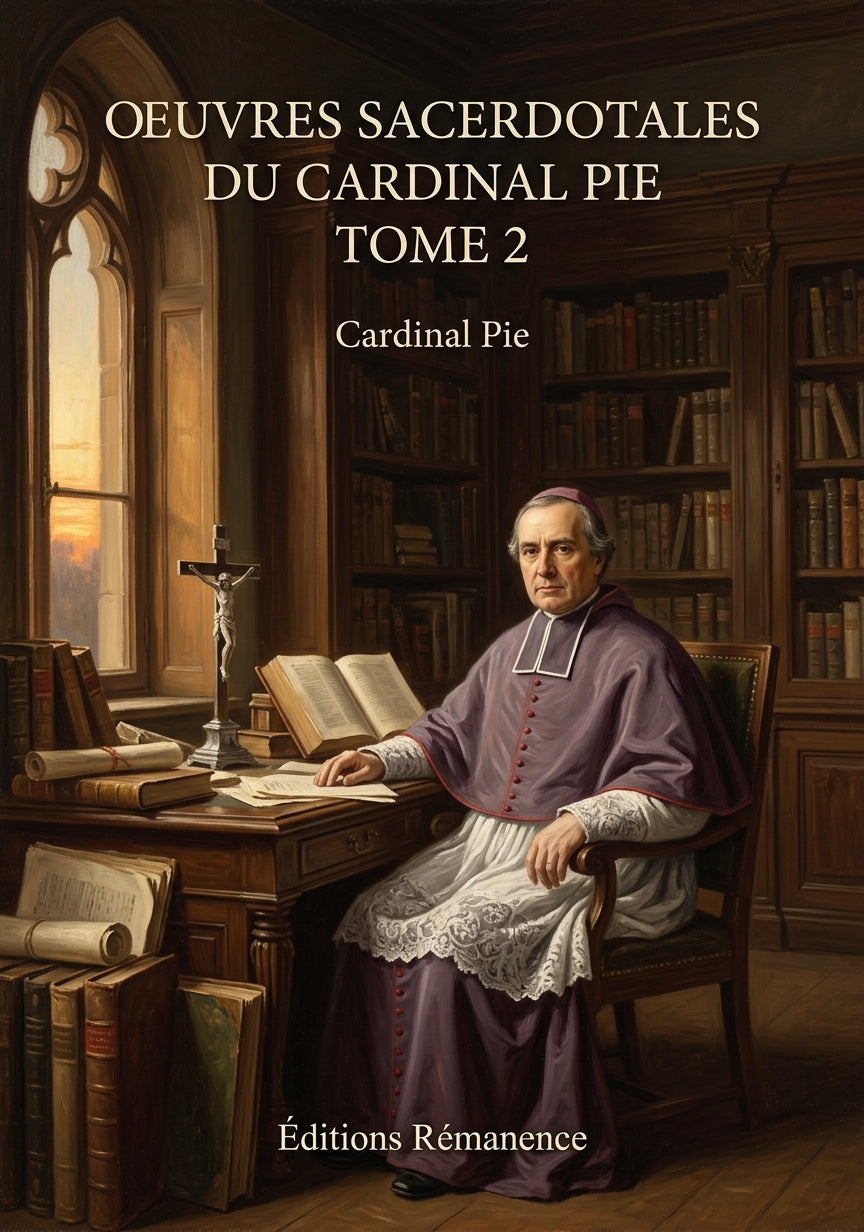 Oeuvres sacerdotales du Cardinal Pie Tome 2 - Cardinal Pie (Couverture)