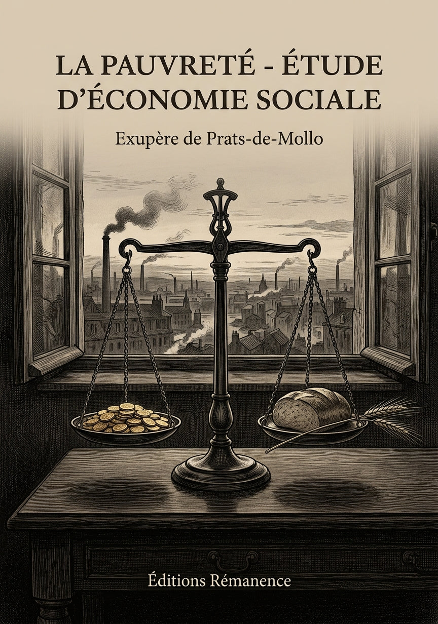La pauvreté - étude d'économie sociale - Exupère de Prats-de-Mollo (Couverture)
