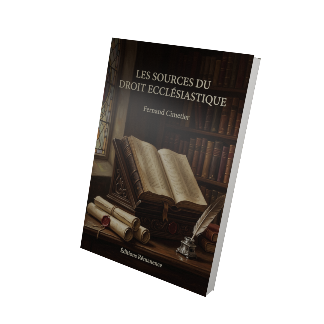 Les sources du droit ecclésiastique - Fernand Cimetier (Vue 3D)