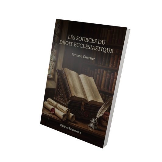 Les sources du droit ecclésiastique - Fernand Cimetier (Vue 3D)
