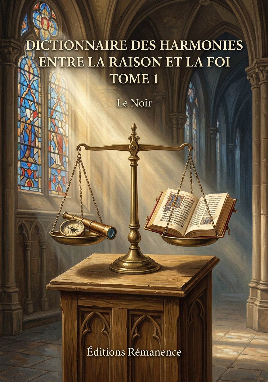 Dictionnaire des harmonies entre la raison et la foi Tome 1 - Le Noir (Couverture)
