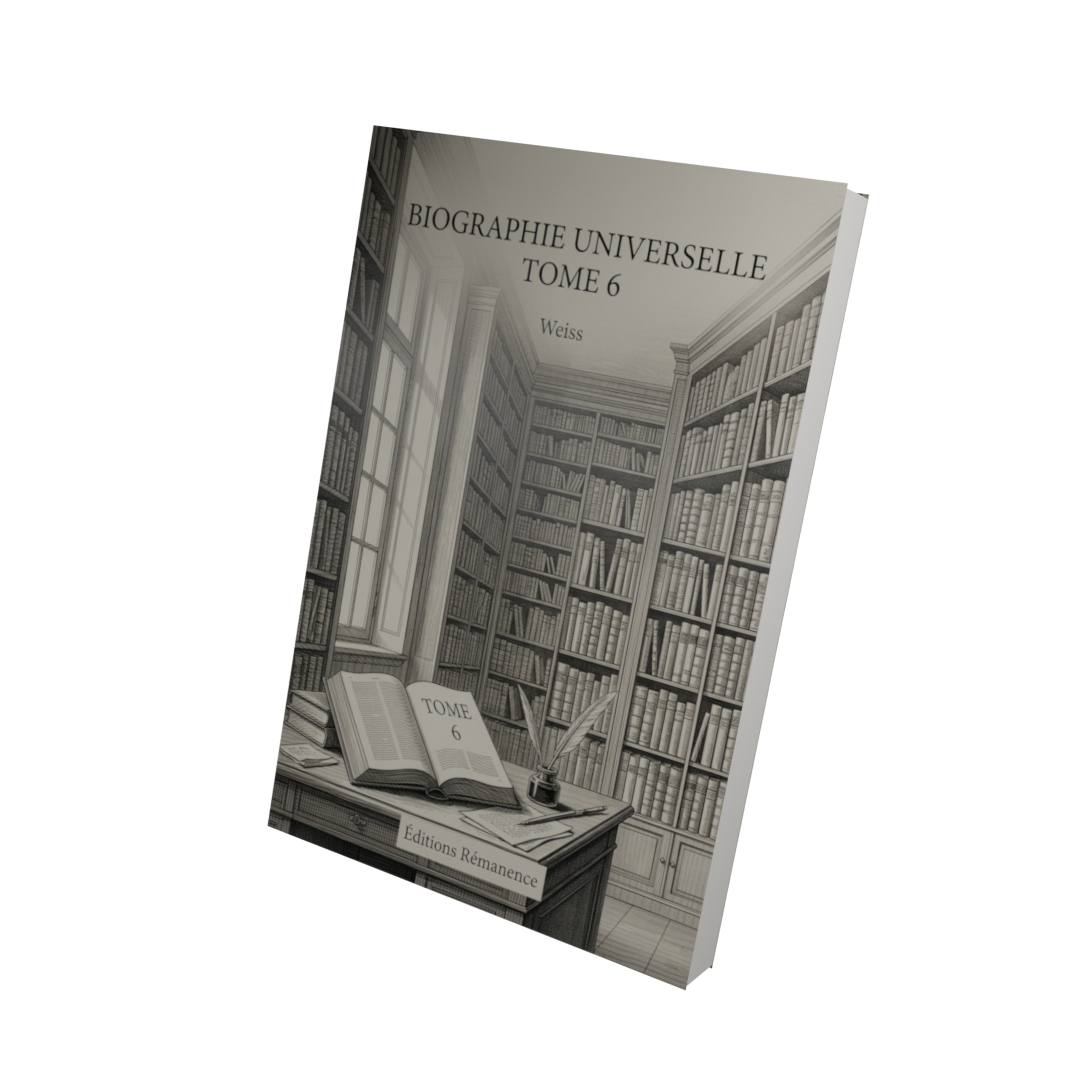 Biographie universelle Tome 6 - Weiss (Vue 3D)