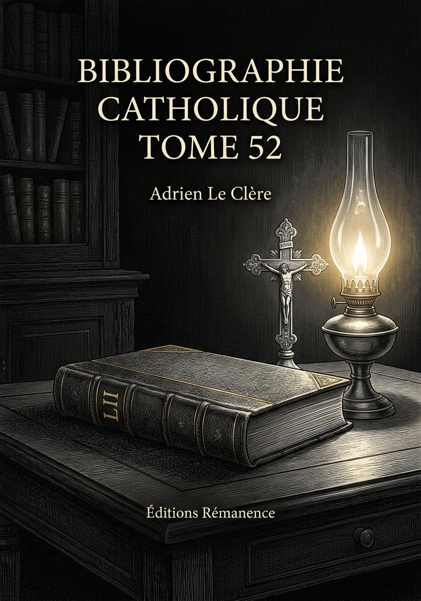 Bibliographie catholique Tome 52 - Adrien Le Clère (Couverture)