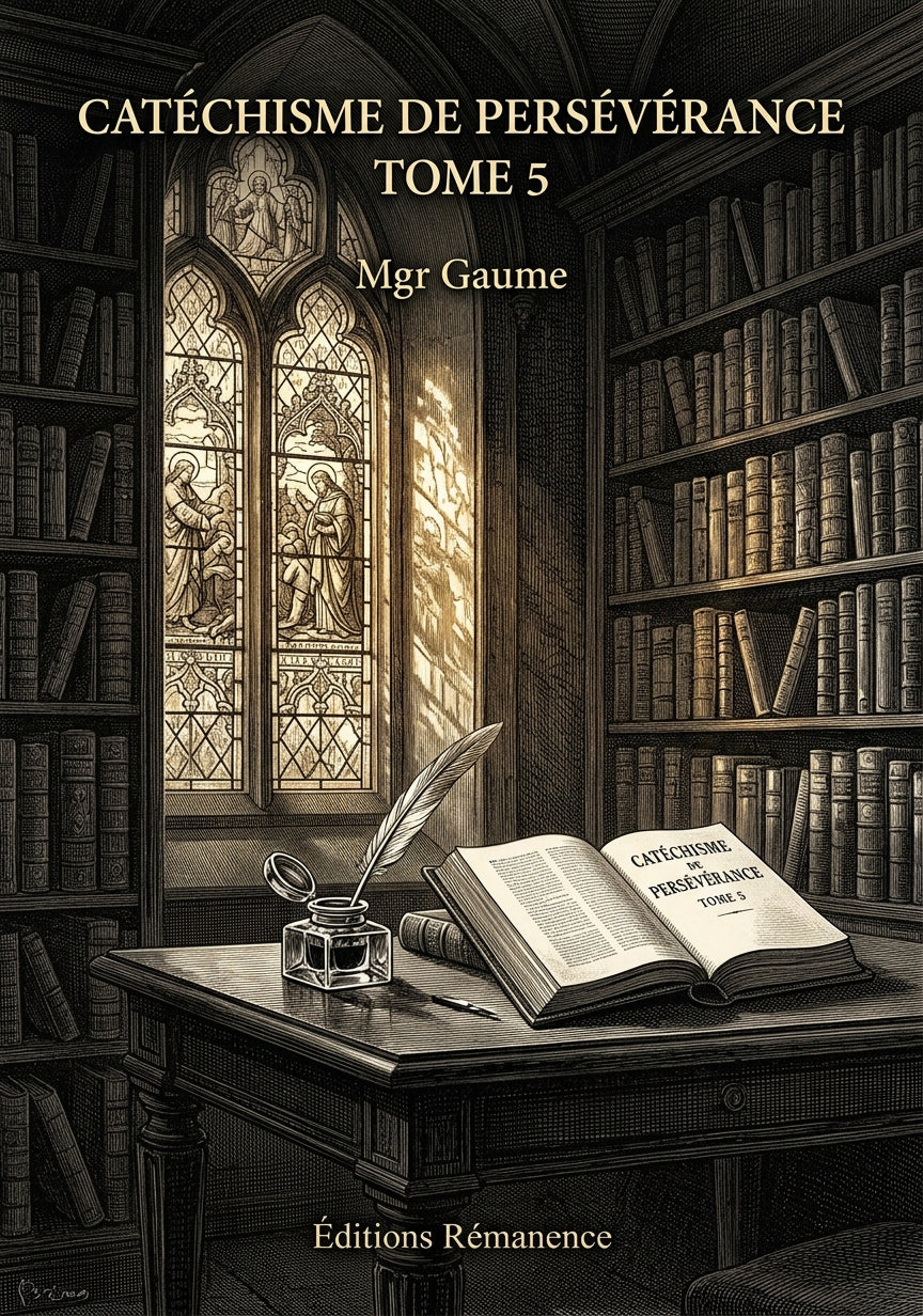 Catéchisme de persévérance Tome 5 - Mgr Gaume (Couverture)