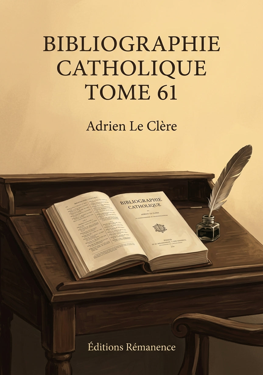Bibliographie catholique Tome 61 - Adrien Le Clère (Couverture)
