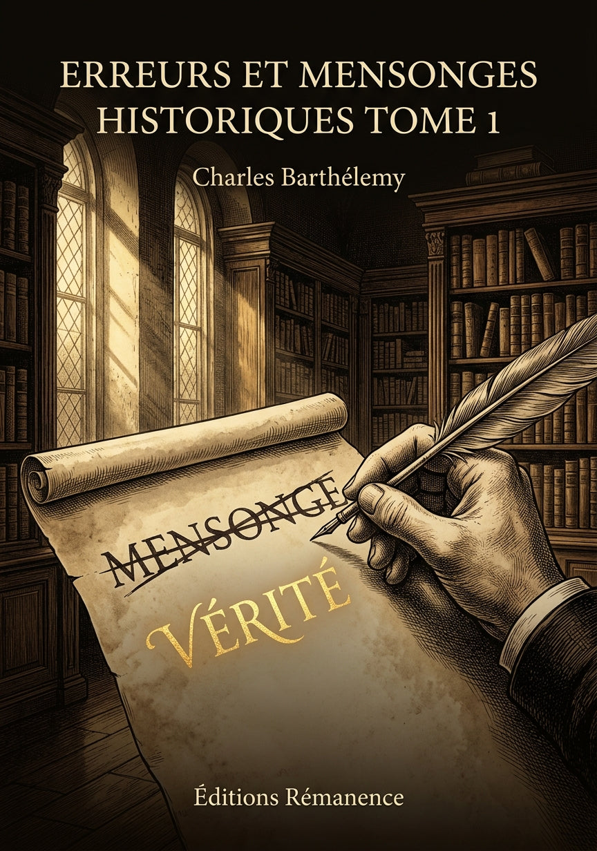 Erreurs et mensonges historiques Tome 1 - Charles Barthélemy (Couverture)