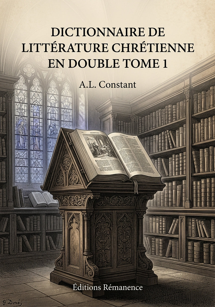 Dictionnaire de littérature chrétienne en double Tome 1 - A.L. Constant (Couverture)