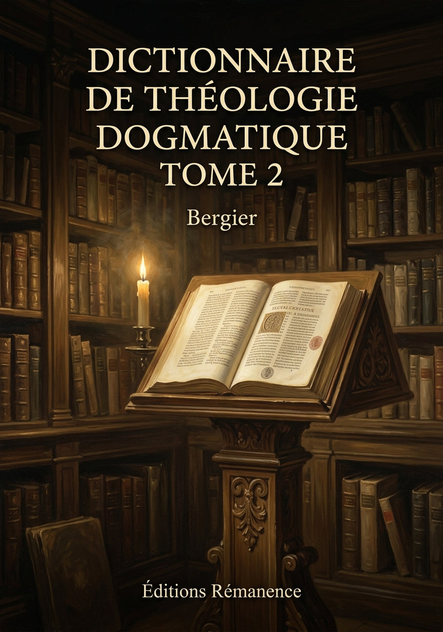 Dictionnaire de théologie dogmatique Tome 2 - Bergier (Couverture)