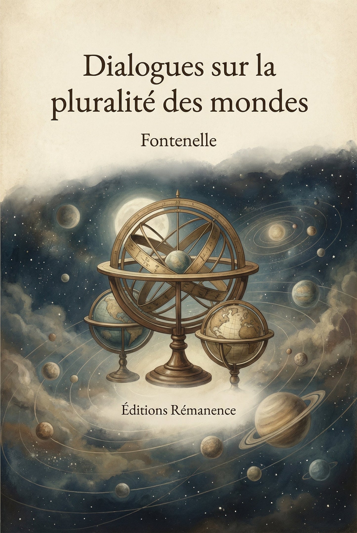 Couverture du livre Dialogues sur la pluralité des mondes de Fontenelle