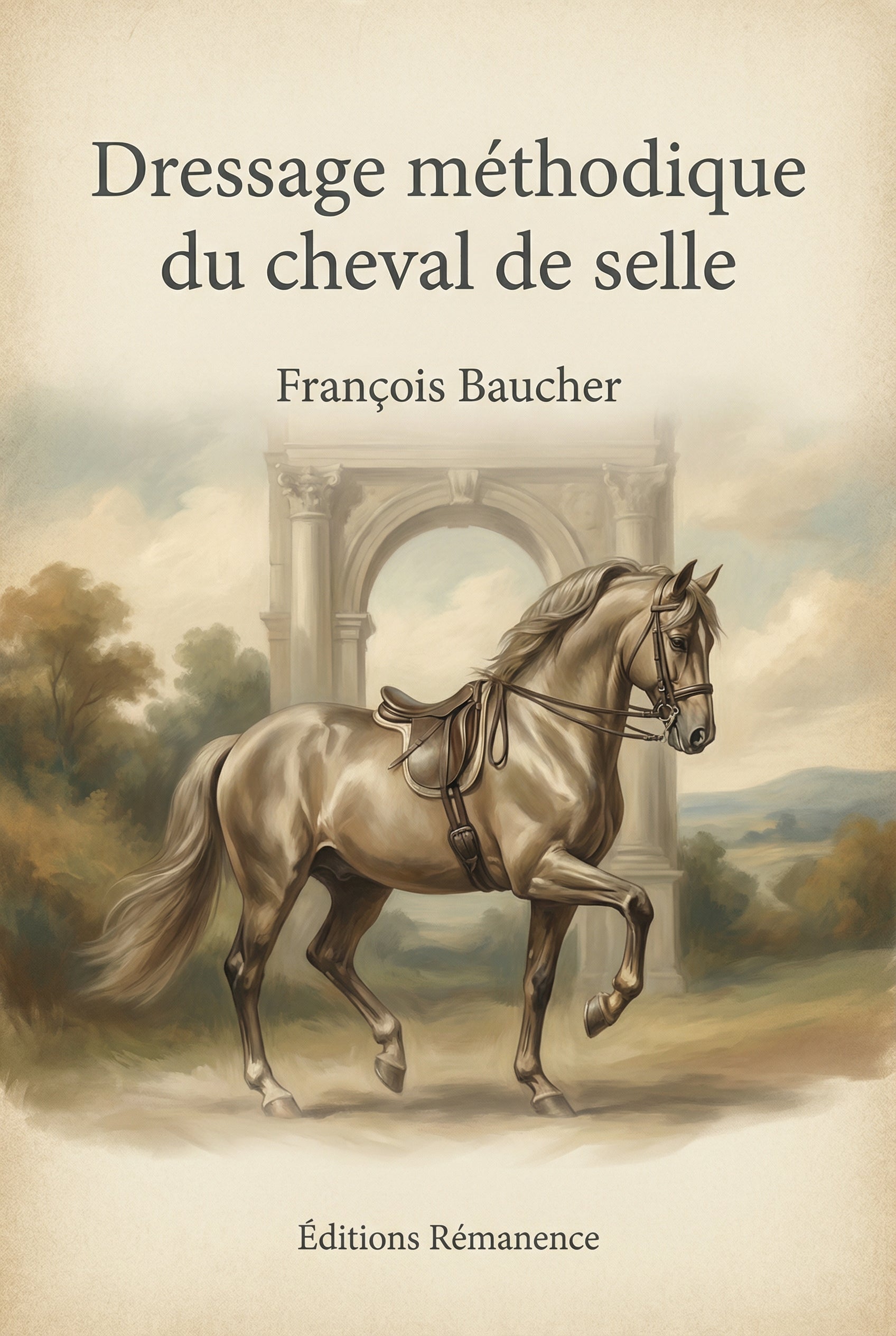Couverture du livre Dressage méthodique du cheval de selle de François Baucher