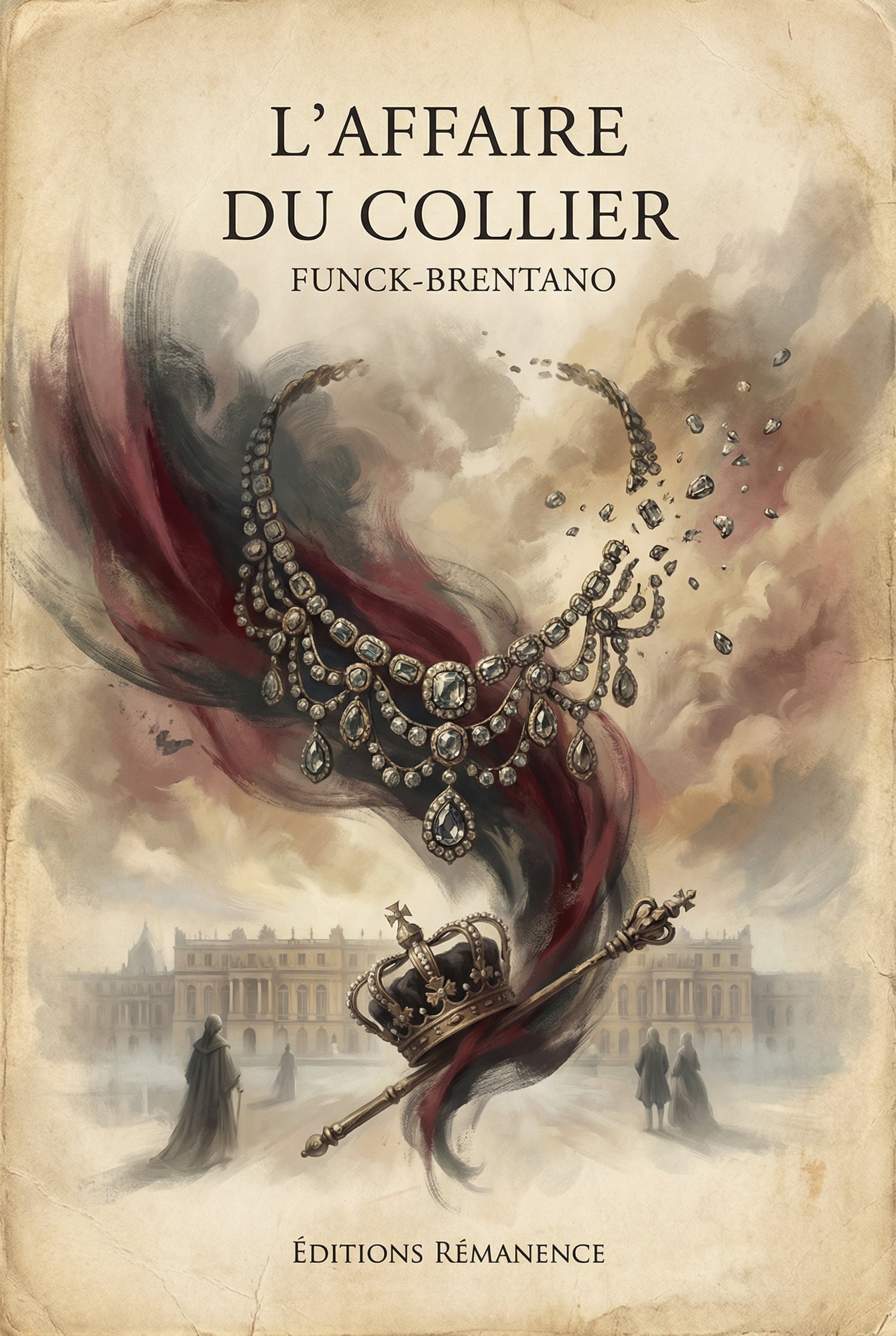 Couverture du livre L'Affaire du Collier par Frantz Funck-Brentano relatant le scandale de Marie-Antoinette