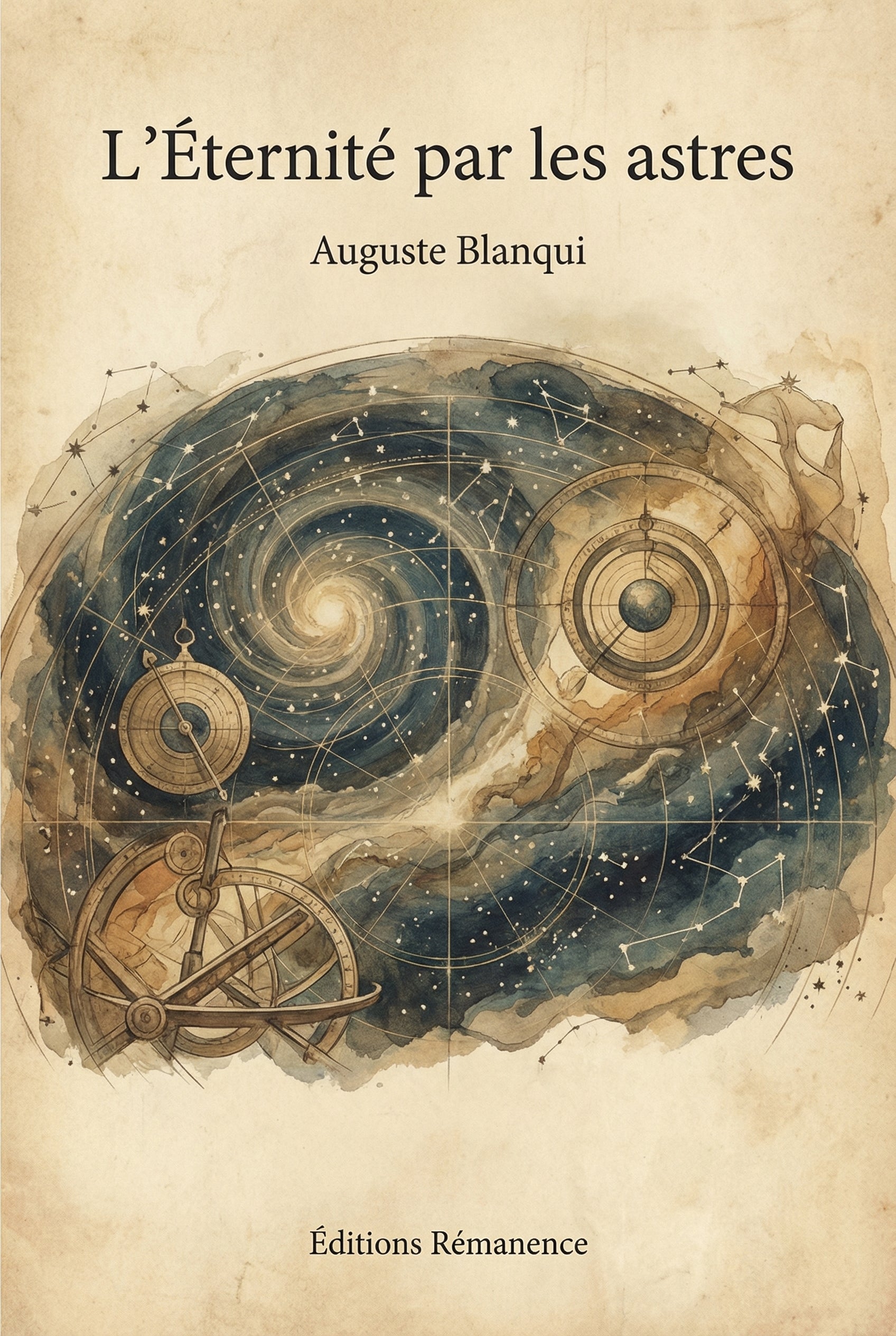 Couverture du livre L'Éternité par les astres d'Auguste Blanqui, essai philosophique et cosmologique.