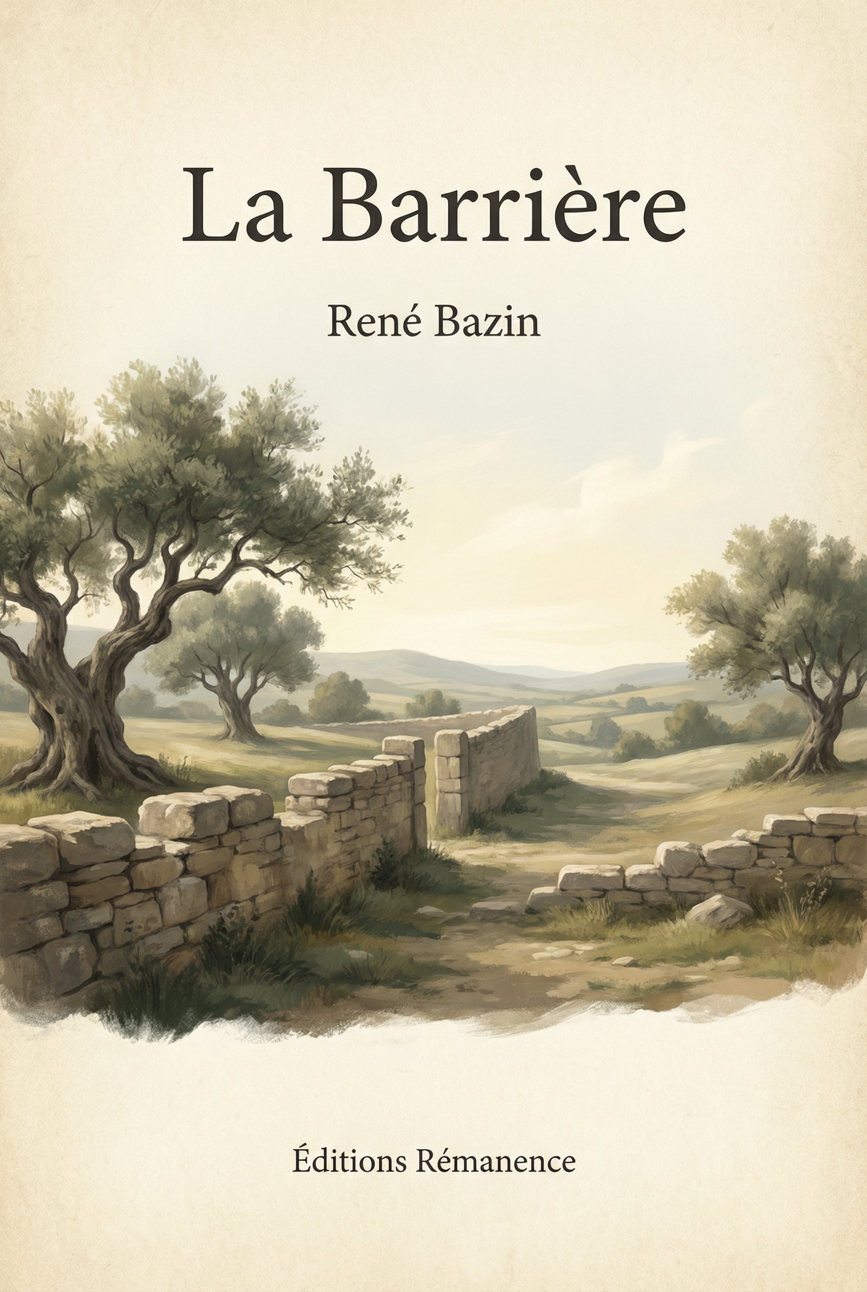 Couverture du livre La Barrière de René Bazin